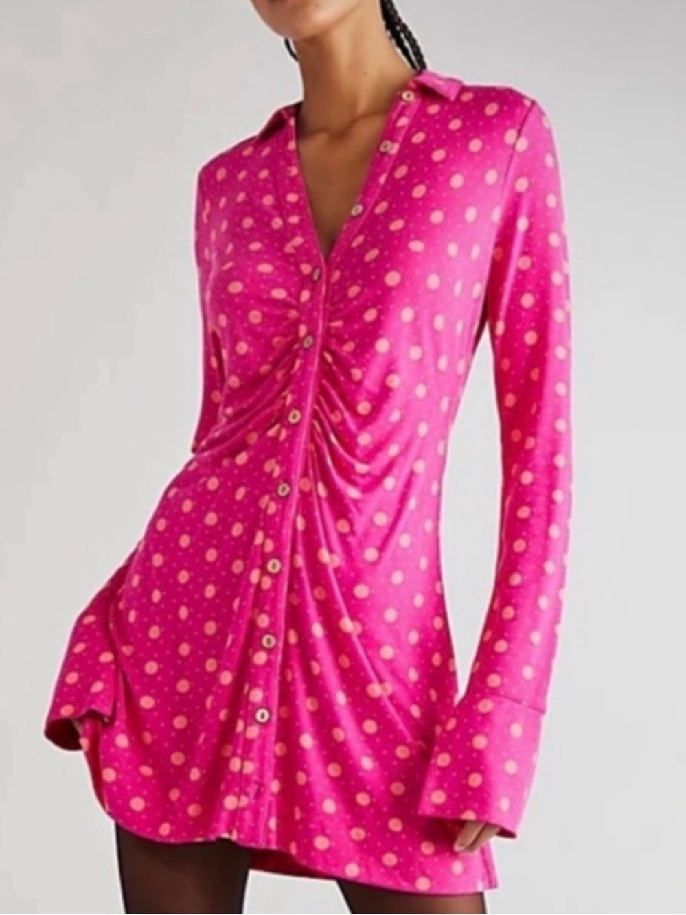 FREE People Shayla Polka Dot Dress, Size S